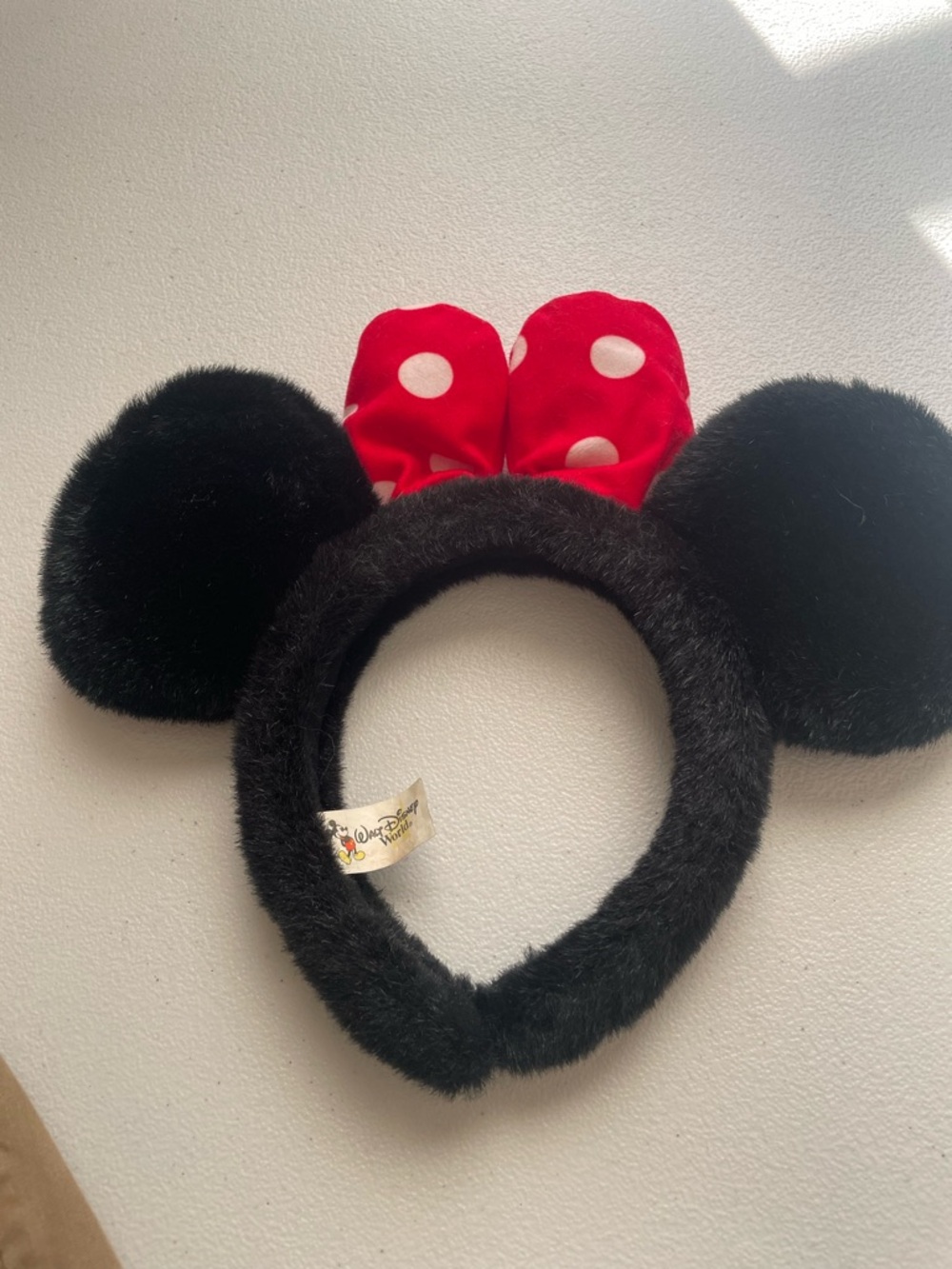 Vintage Walt Disney World Minnie Mouse Ears Headband Red Polka Dot